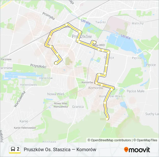 2 Bus Line Map