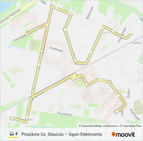 4 Bus Line Map
