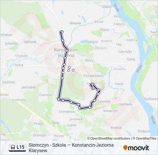 L15 Bus Line Map