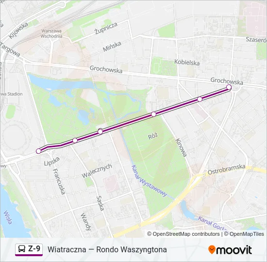 Z-9 Bus Line Map