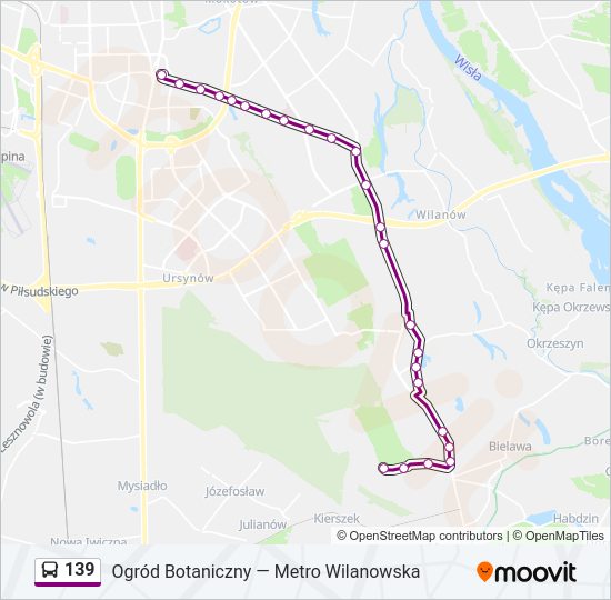 139 bus Line Map