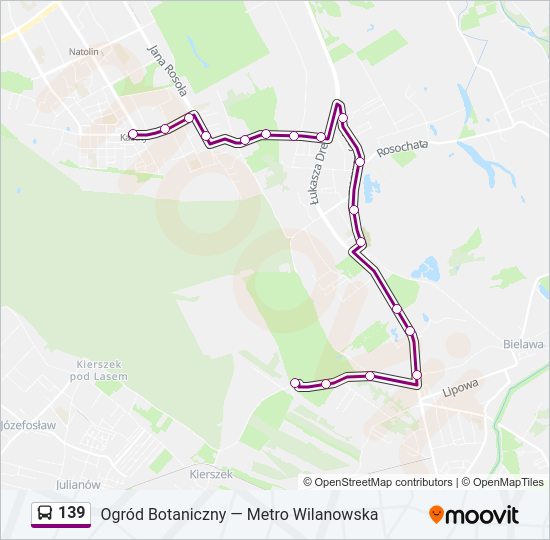 139 Bus Line Map