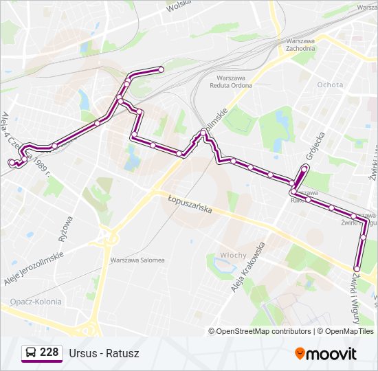 228 Bus Line Map