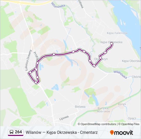 264 bus Line Map