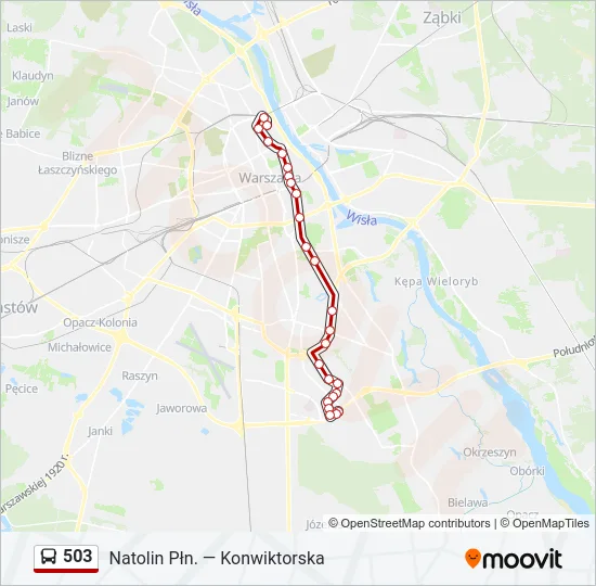 503 Bus Line Map