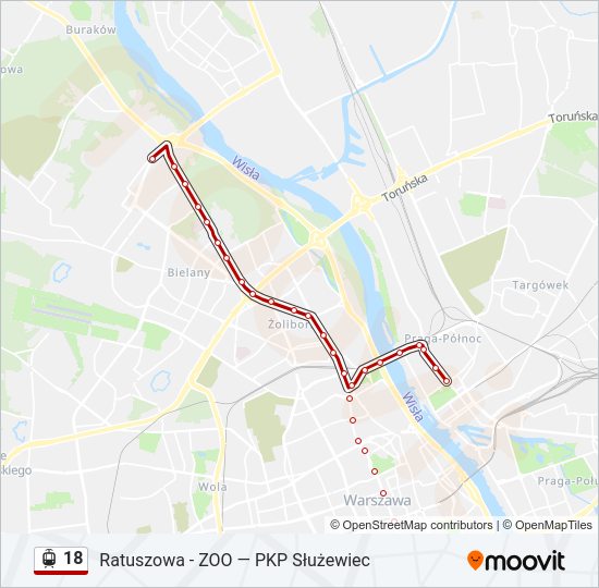 18 light rail Line Map