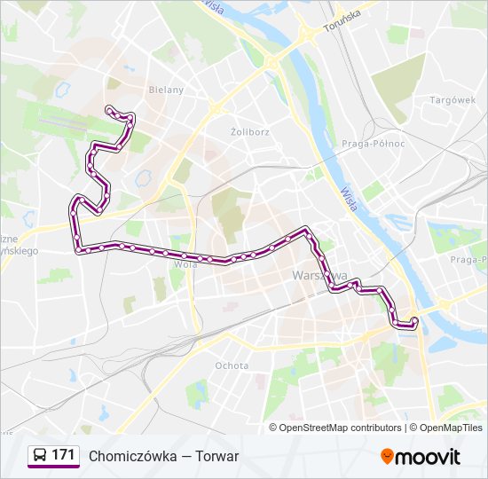 171 Bus Line Map