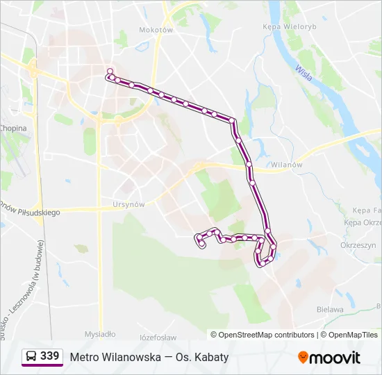 339 Bus Line Map