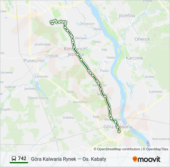 742 Bus Line Map