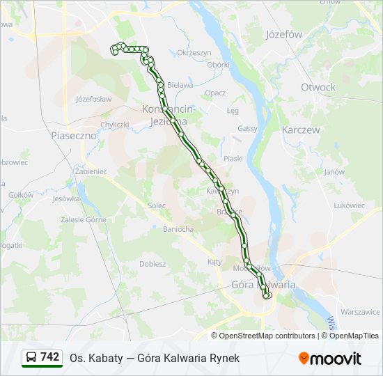 742 Bus Line Map