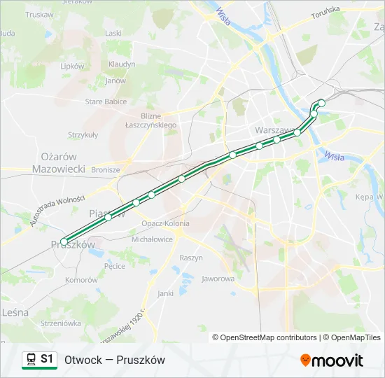 S1 Train Line Map