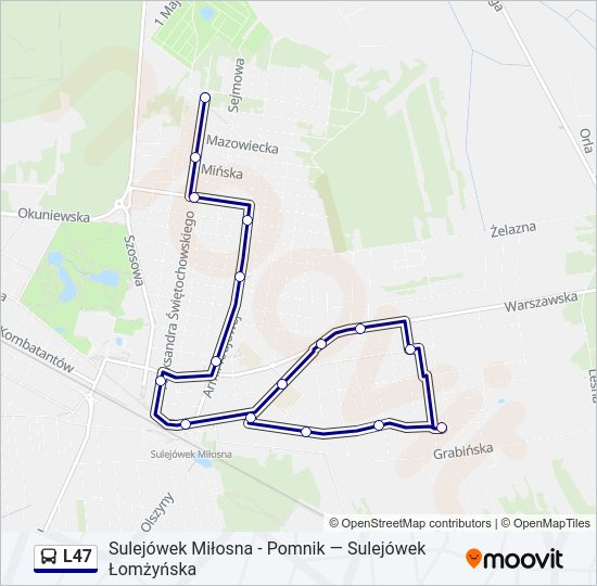 L47 Bus Line Map