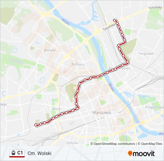 C1 light rail Line Map