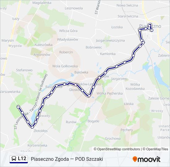 L12 bus Line Map