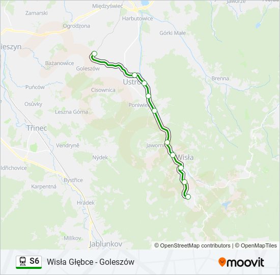 s6 Route: Schedules, Stops & Maps - Goleszów (Updated)