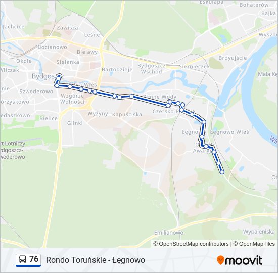 Автобус 76: карта маршрута