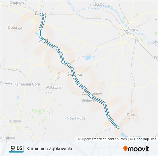 Hyderabad To Amangal Route Map D5 Route: Schedules, Stops & Maps - Kamieniec Ząbkowicki (Updated)