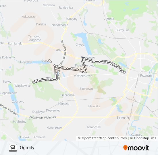 804 Bus Route Map 804 Route: Schedules, Stops & Maps - Ogrody (Updated)