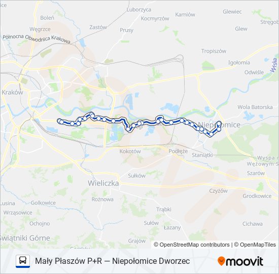 221 bus Line Map