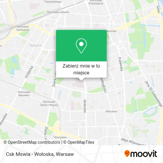 Mapa Csk Mswia - Wołoska