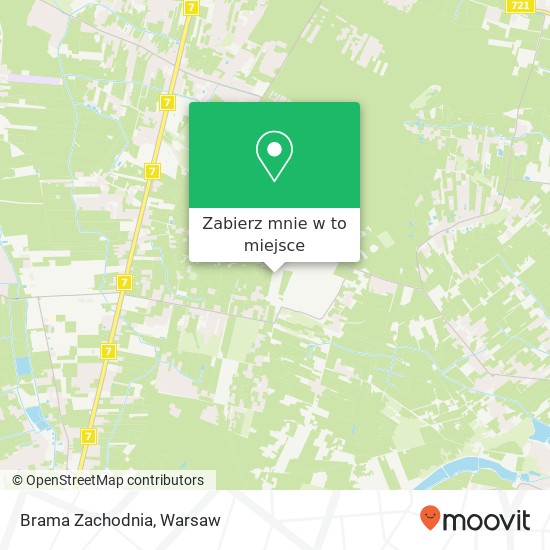 Mapa Brama Zachodnia