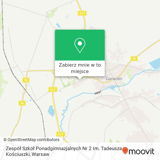 Mapa Zespół Szkół Ponadgimnazjalnych Nr 2 Im. Tadeusza Kościuszki