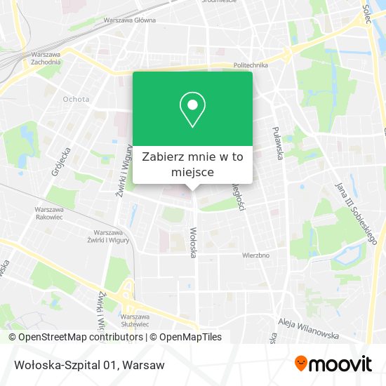 Mapa Wołoska-Szpital 01