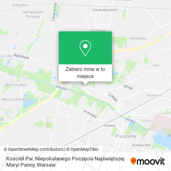 Mapa Kościół Pw. Niepokalanego Poczęcia Najświętszej Maryi Panny