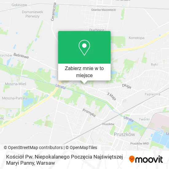 Mapa Kościół Pw. Niepokalanego Poczęcia Najświętszej Maryi Panny