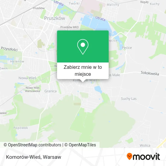 Mapa Komorów-Wieś