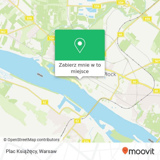 Mapa Plac Książęcy