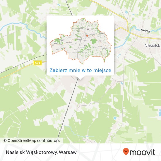 Mapa Nasielsk Wąskotorowy