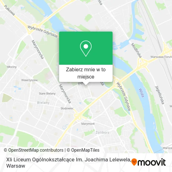 Mapa Xli Liceum Ogólnokształcące Im. Joachima Lelewela