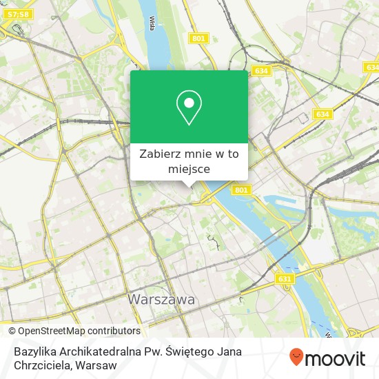 Mapa Bazylika Archikatedralna Pw. Świętego Jana Chrzciciela