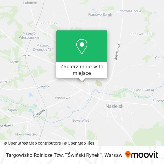 Mapa Targowisko Rolnicze Tzw. ""Świński Rynek""