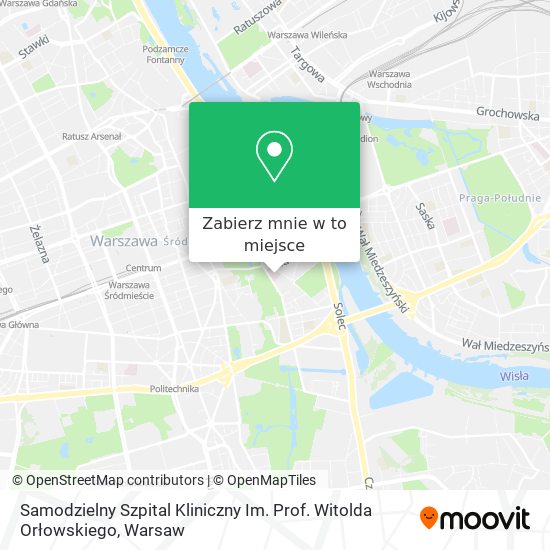 Mapa Samodzielny Szpital Kliniczny Im. Prof. Witolda Orłowskiego