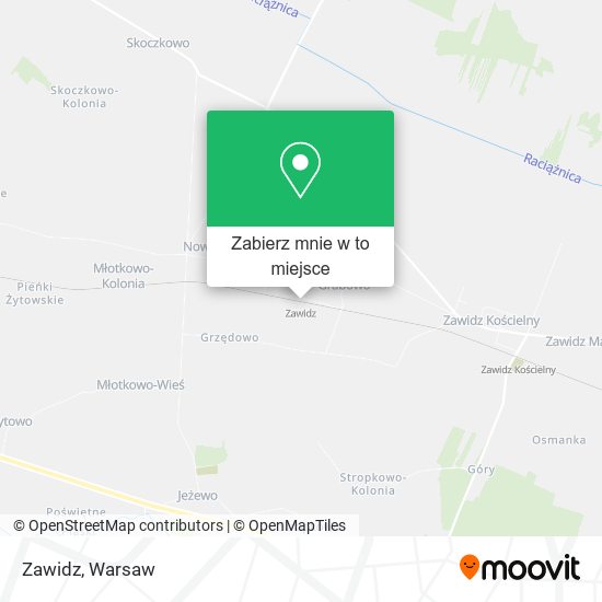 Mapa Zawidz