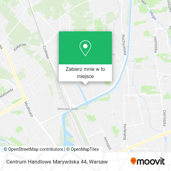 Mapa Centrum Handlowe Marywilska 44