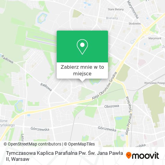 Mapa Tymczasowa Kaplica Parafialna Pw. Św. Jana Pawła II