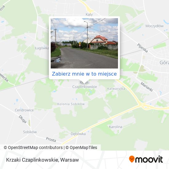 Mapa Krzaki Czaplinkowskie