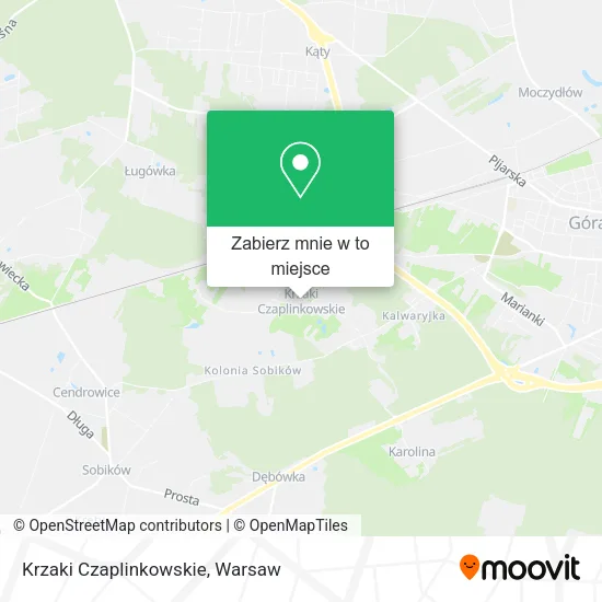 Mapa Krzaki Czaplinkowskie