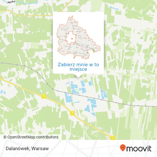 Mapa Dalanówek