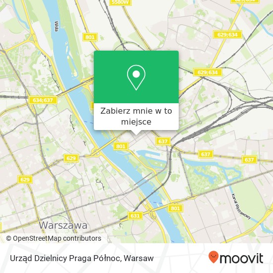 Mapa Urząd Dzielnicy Praga Północ