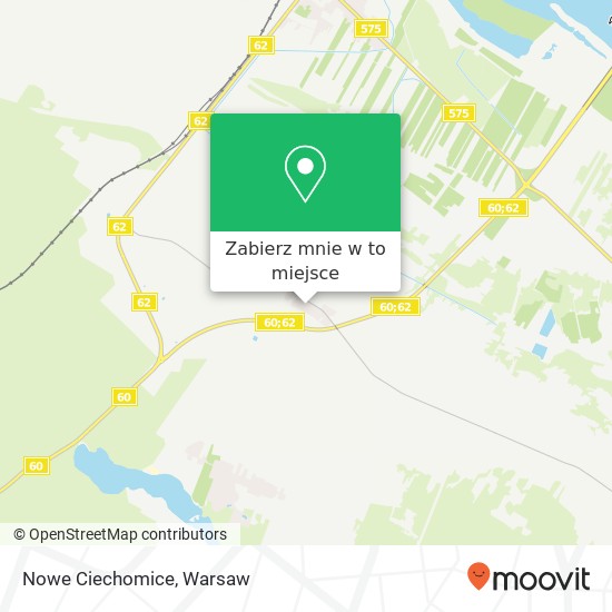 Mapa Nowe Ciechomice