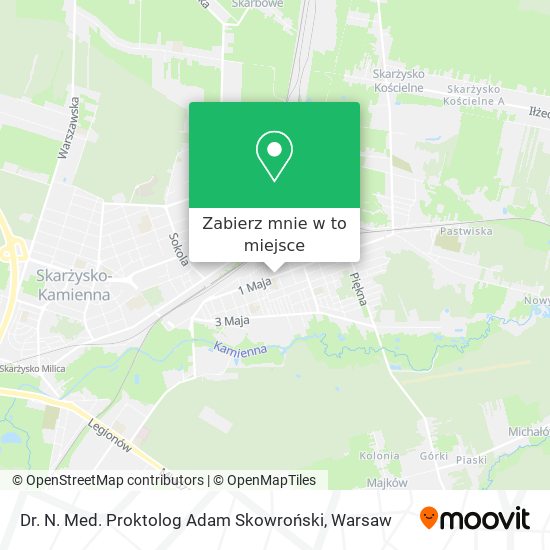 Mapa Dr. N. Med. Proktolog Adam Skowroński