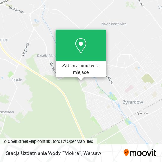 Mapa Stacja Uzdatniania Wody ""Mokra""