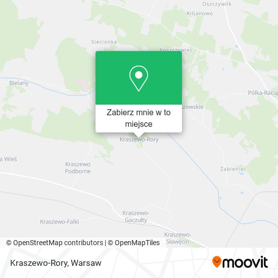 Mapa Kraszewo-Rory