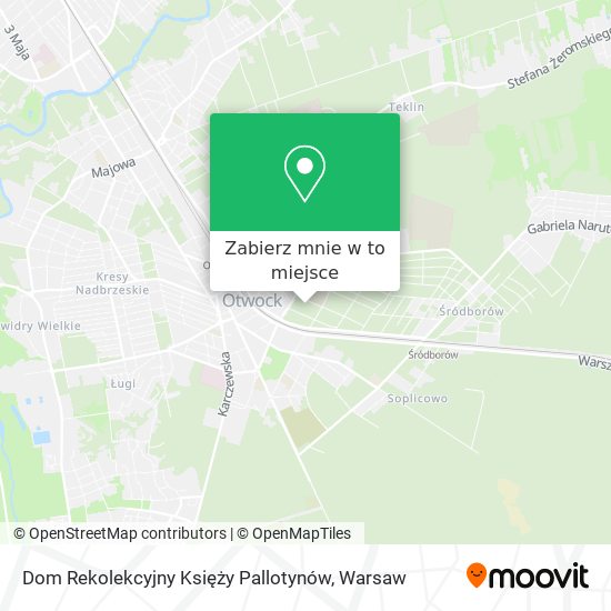 Mapa Dom Rekolekcyjny Księży Pallotynów