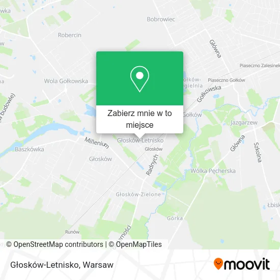 Mapa Głosków-Letnisko