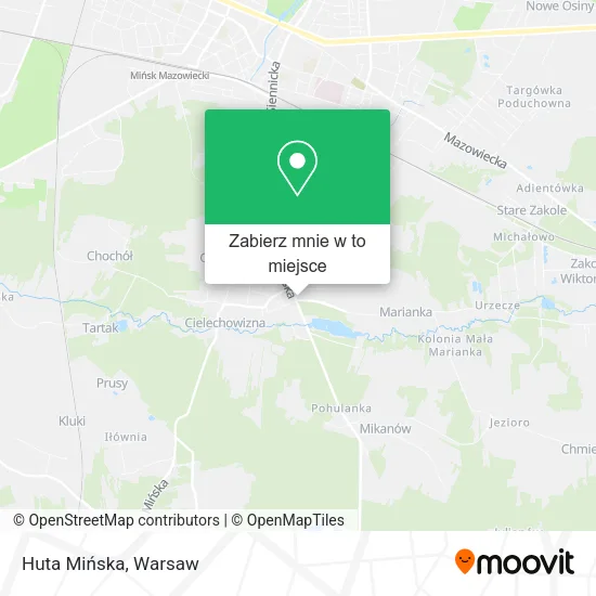 Mapa Huta Mińska